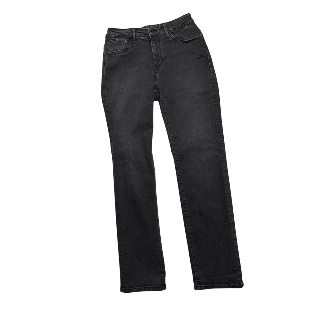 Mavi Kendra Jeans Women's 28/30 Black High Rise Straight Leg Stretch EUC R220715